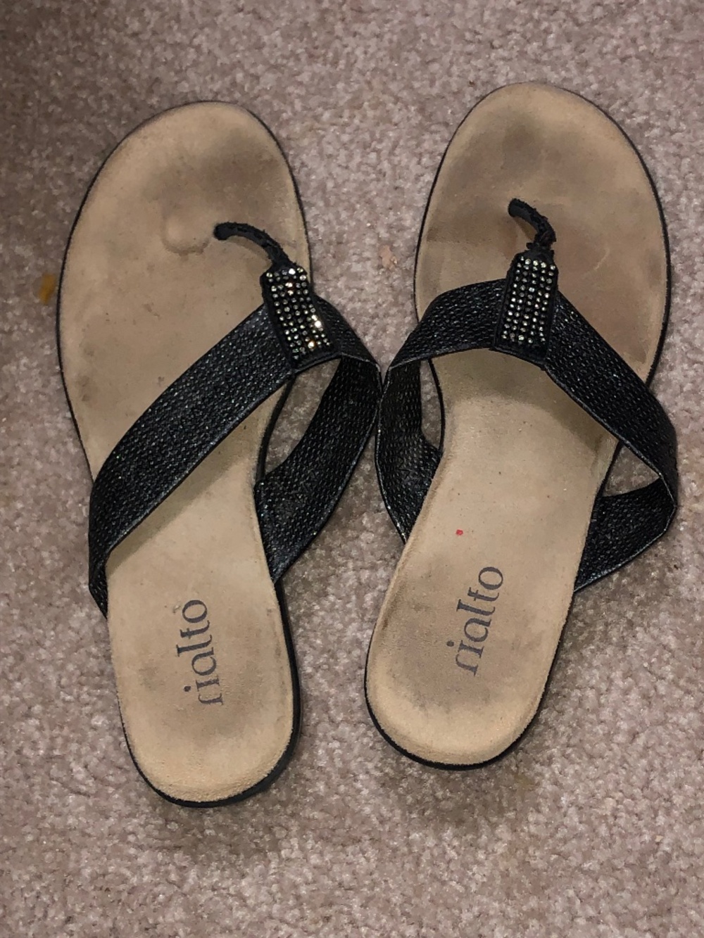 Well worn women’s shoes